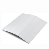 White metal deck panel on a white background