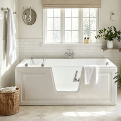 Walk-In Bathtub with Seat & Headrest | Safe, Simple Bathing at Home