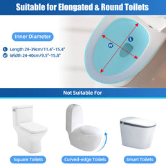 Adjustable 4.5" Raised Toilet Seat with Arms and Legs