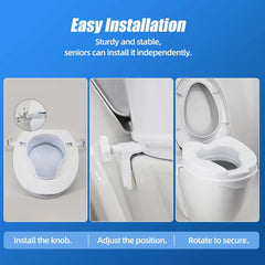 Raised Toilet Seat with Cover
