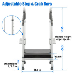 Adjustable Bathtub Safety Step with Handles
